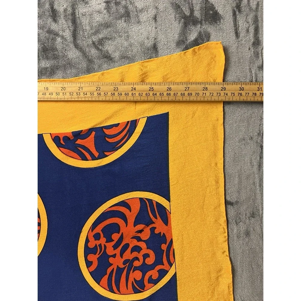 Vintage Pappagallo 100% Silk Medallion Print Scarf